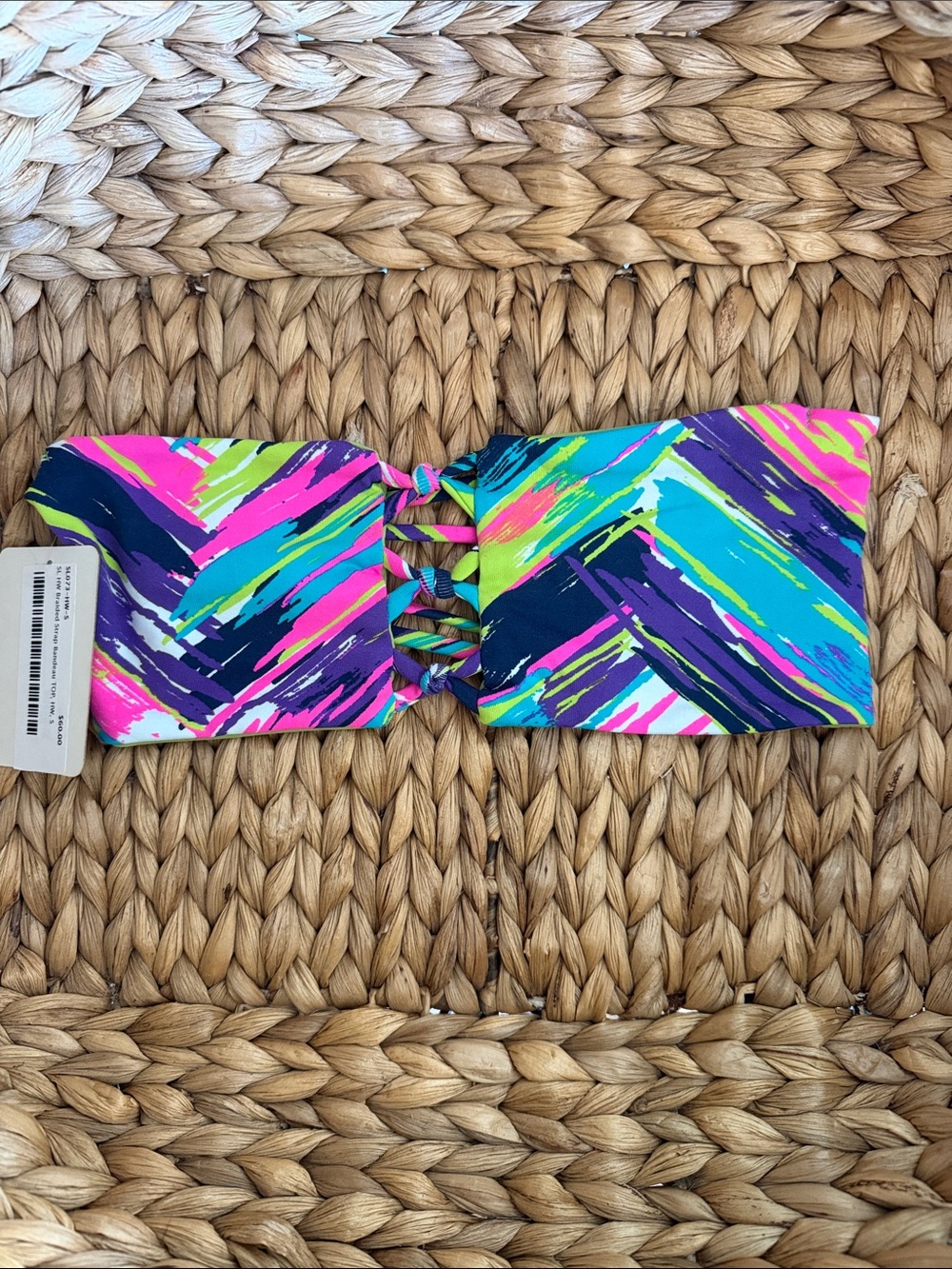 San Lorenzo Bandeau Bikini Top NWT
